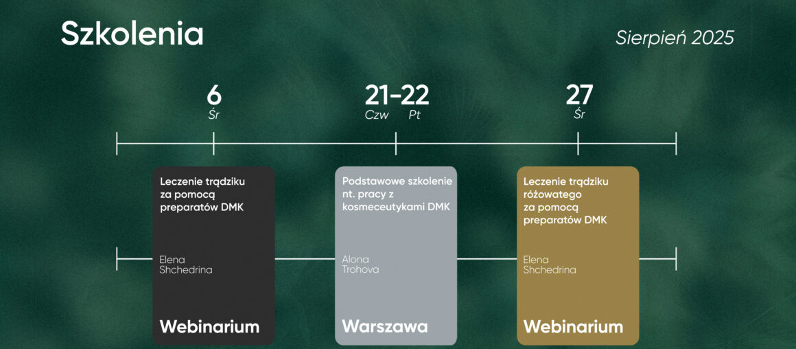 ROZKLAD SZKOLEŃ | SIERPIEŃ