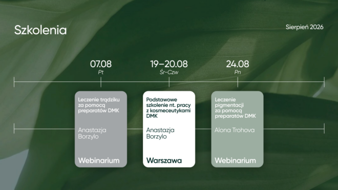 ROZKLAD SZKOLEŃ | SIERPIEŃ